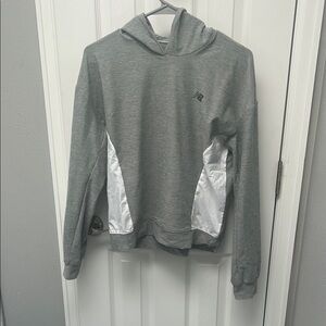 New Balance Heather Gray Hoodie with White Panels